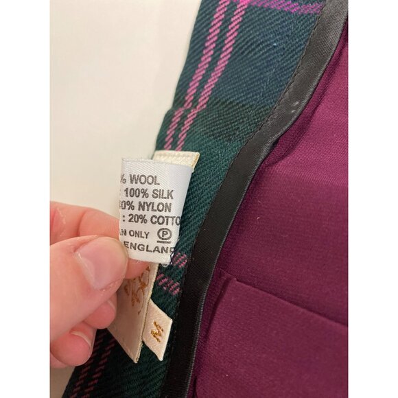 Vintage Sara Berman Plaid Tartan Kilt Skirt M - Picture 10 of 10